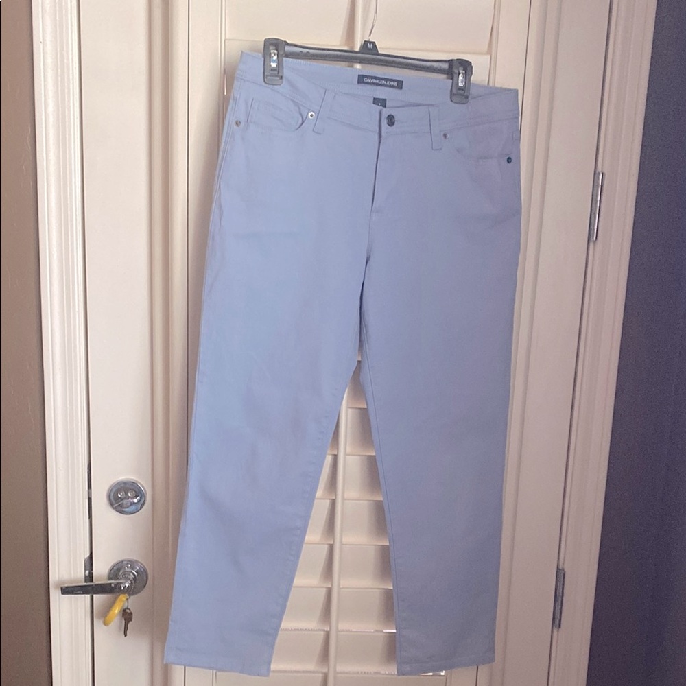 Calvin Klein Blue Ankle Cropped Jeans